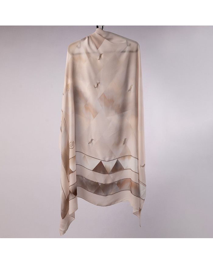 FOULARD DIGI CREPE ETOILE STRASS IMP 1.50