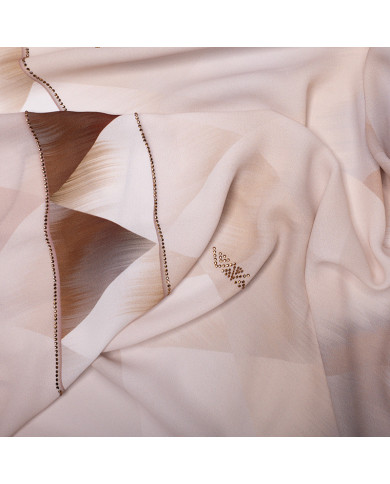 Aalam Châle | Printed Scarves Star Crepe | FOULARD DIGI CREPE ETOILE STRASS IMP 1.50 | 149,00 MAD | Casablanca, Morocco
