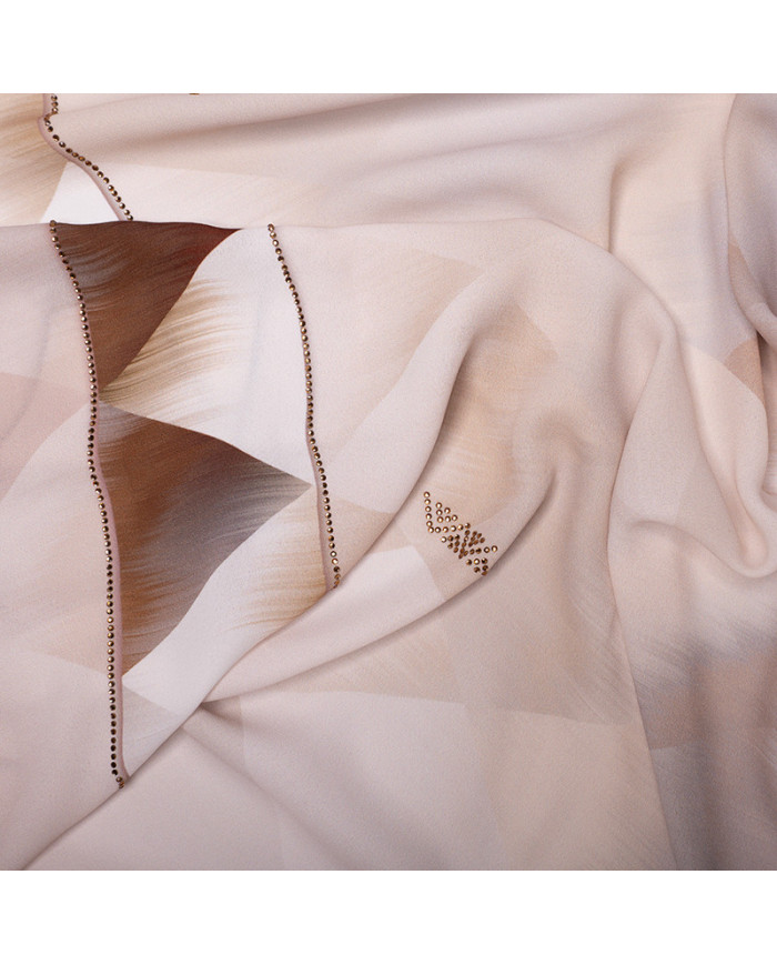 Aalam Châle | Printed Scarves Star Crepe | FOULARD DIGI CREPE ETOILE STRASS IMP 1.50 | 149,00 MAD | Casablanca, Morocco
