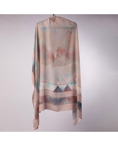 FOULARD DIGI CREPE ETOILE STRASS IMP 1.50