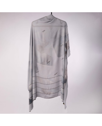 FOULARD DIGI CREPE ETOILE STRASS IMP 1.50