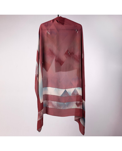 FOULARD DIGI CREPE ETOILE STRASS IMP 1.50