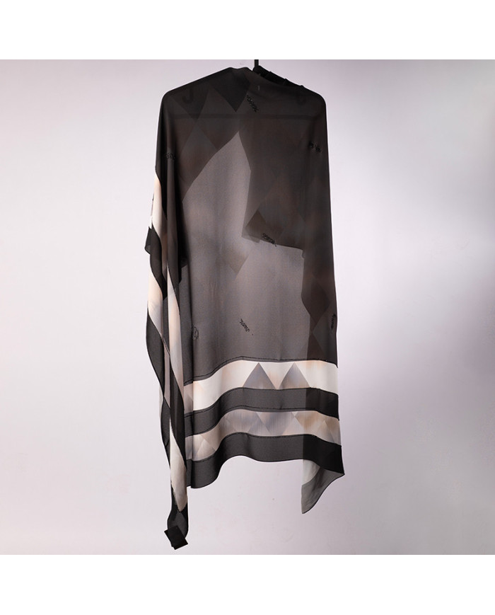 Aalam Châle | Printed Scarves Star Crepe | FOULARD DIGI CREPE ETOILE STRASS IMP 1.50 | 149,00 MAD | Casablanca, Morocco