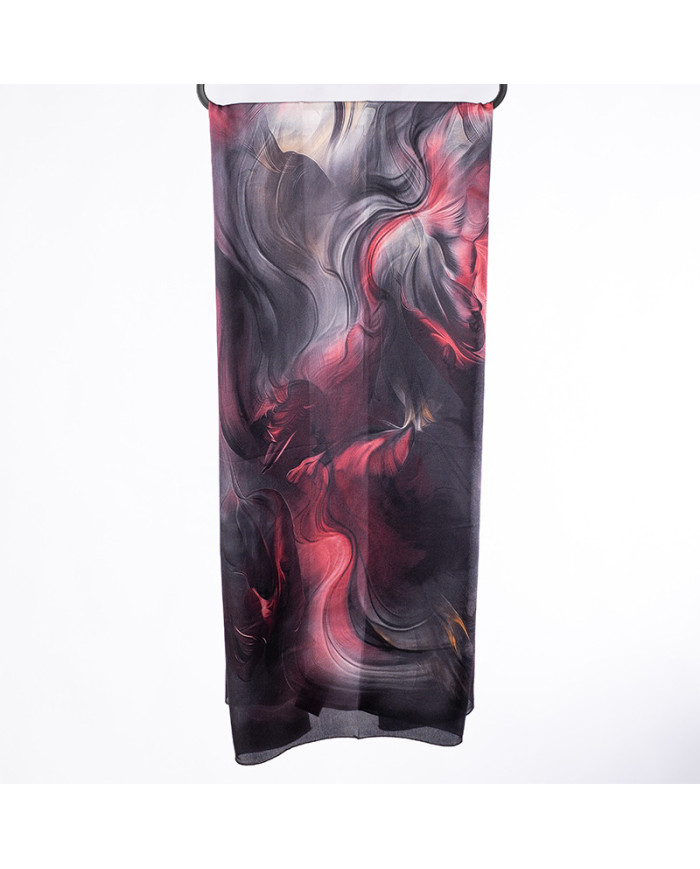 CH 'O' SATINE DE SOIE — Châle Maroc Foulard Femme | Aalam Châle