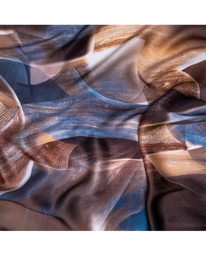 Aalam Châle | Printed Shawls Satin Silk | CH 'O' SATINE DE SOIE IMP 0.65 X 1.70 ACF | 249,00 MAD | Casablanca, Morocco