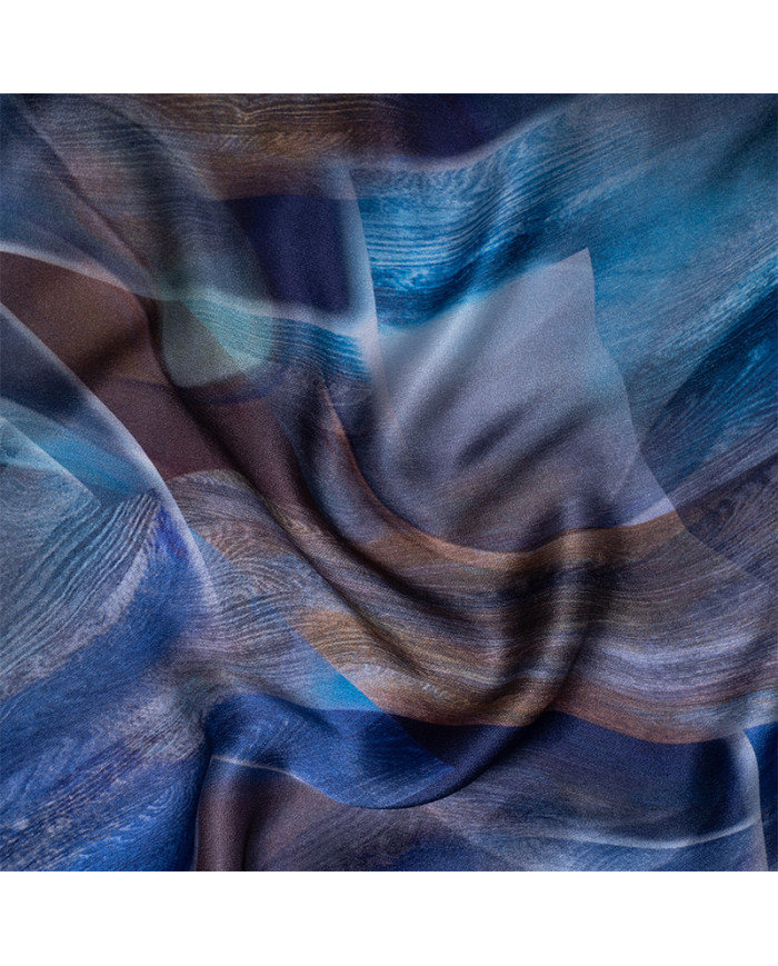 Aalam Châle | Printed Shawls Satin Silk | CH 'O' SATINE DE SOIE IMP 0.65 X 1.70 ACF | 249,00 MAD | Casablanca, Morocco