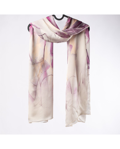 Aalam Châle | Printed Shawls Satin Silk | CH 'O' SATINE DE SOIE IMP 0.65 X 1.70 ACF | 249,00 MAD | Casablanca, Morocco