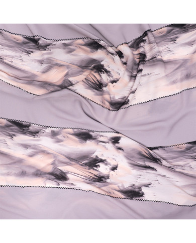 Aalam Châle | Printed Shawls Sharkia Crepe | CHALE DIGI (4-6) DIGI CREPE SHARKIA STRASS IMP KBD ACF | 150,00 MAD | Casablanca, M