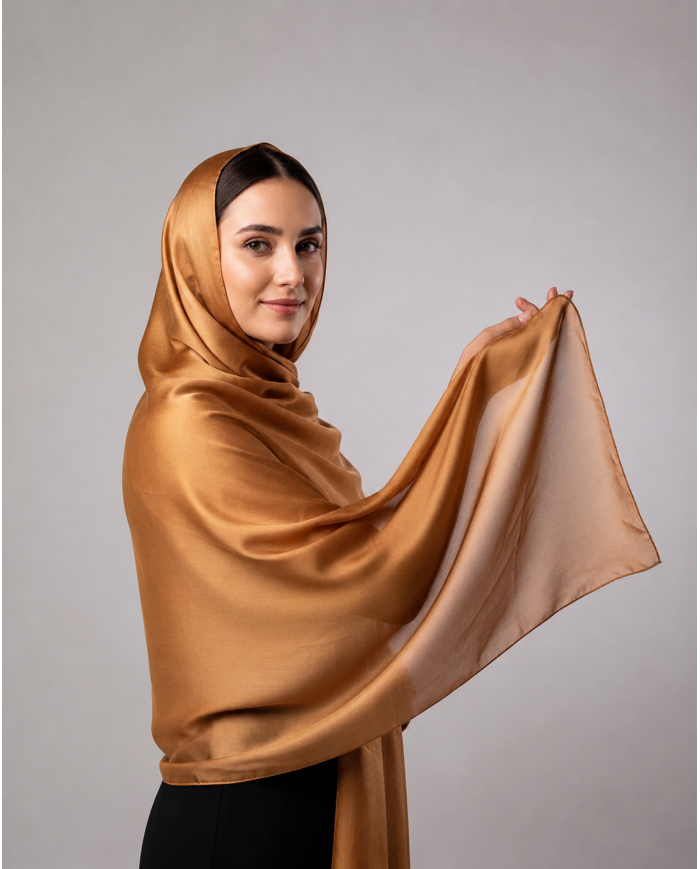 Aalam Châle | Solid Scarves Satin Silk | FOULARD 'O' SATINE DE SOIE UNI 1.05 ACF | 149,00 MAD | Casablanca, Morocco