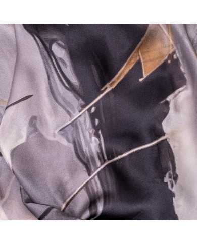 CHALE 'O' SATINE DE SOIE IMP 0.65 X 1.70 ACF