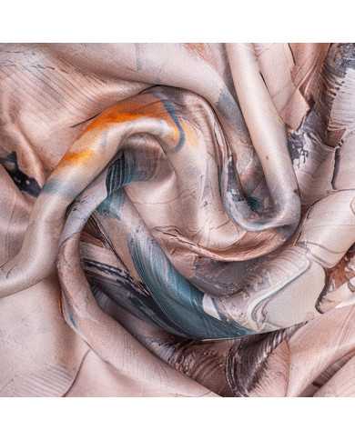 FOULARD 'O' SATINE DE SOIE IMP 1.05 ACF