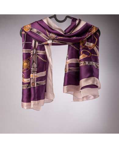 FOULARD 'O' SATINE DE SOIE IMP 1.05 ACF